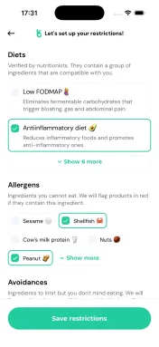 Set your profile step